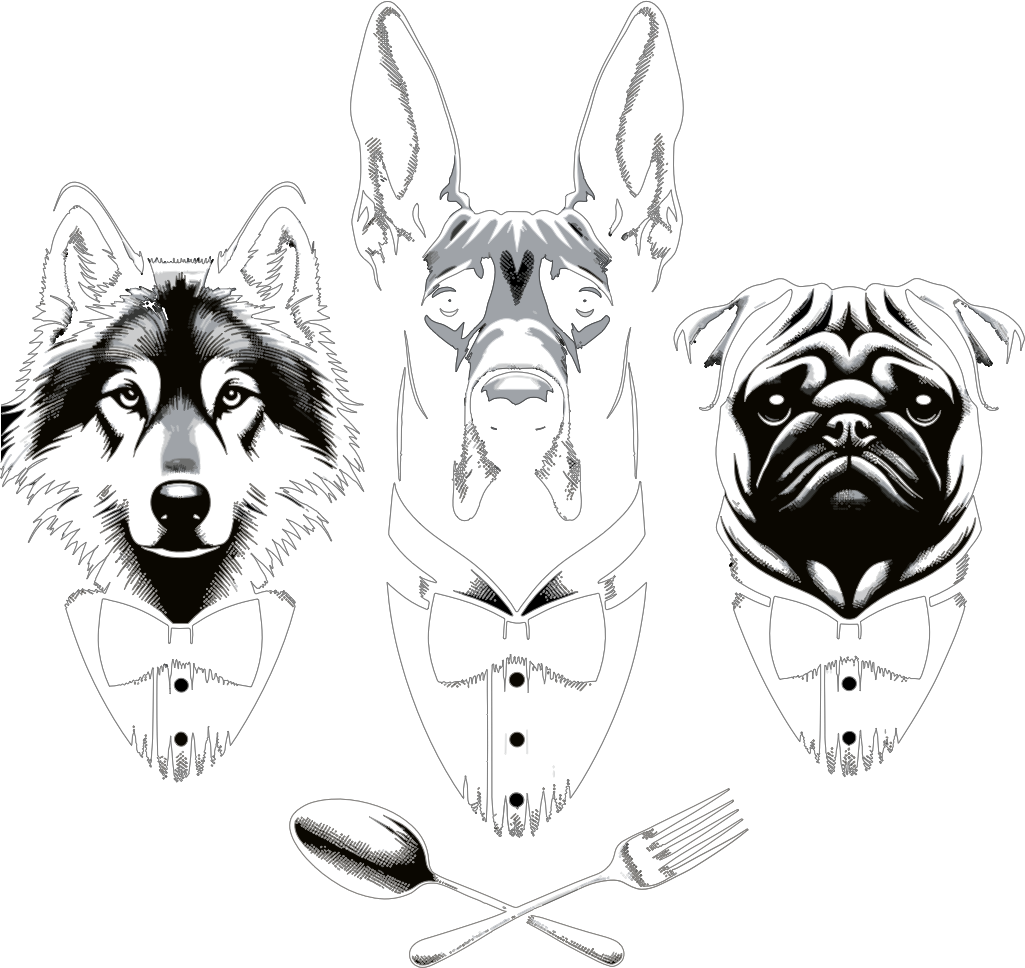 Wolf Dane Pug Compares